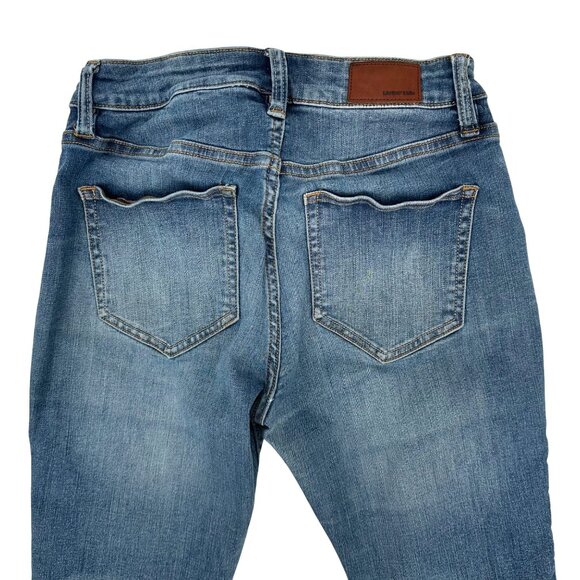 Lands End Womens Blue Mid Rise Curvy Skinny Jeans Size  2 Petite - Picture 2 of 12